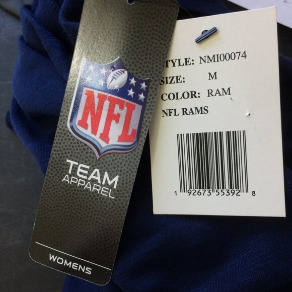 NEW L.A. Rams Womens Swim Beach Cover Up NWT Navy V-Neck Sleeveless Medium - Picture 5 of 6